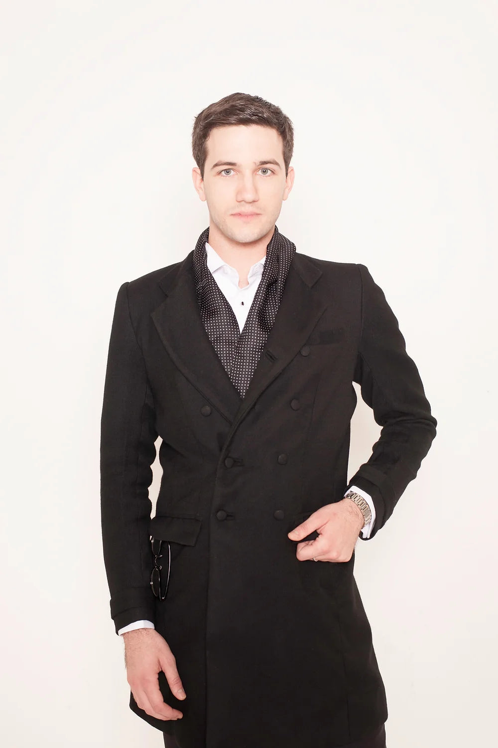 Black wool coat