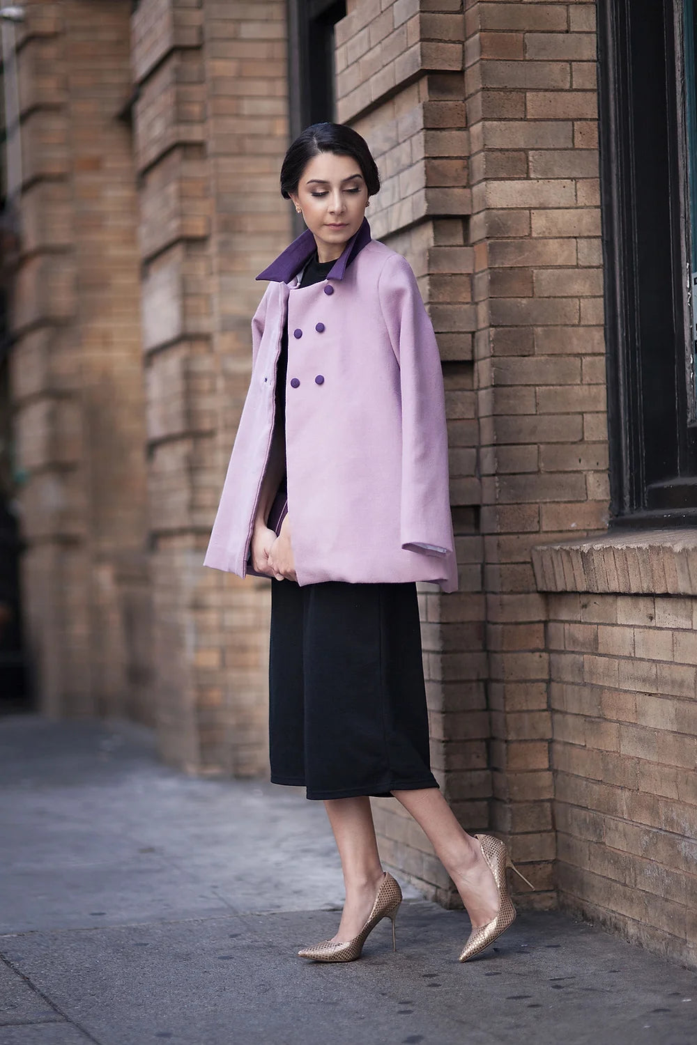 Lavender winter coat hotsell