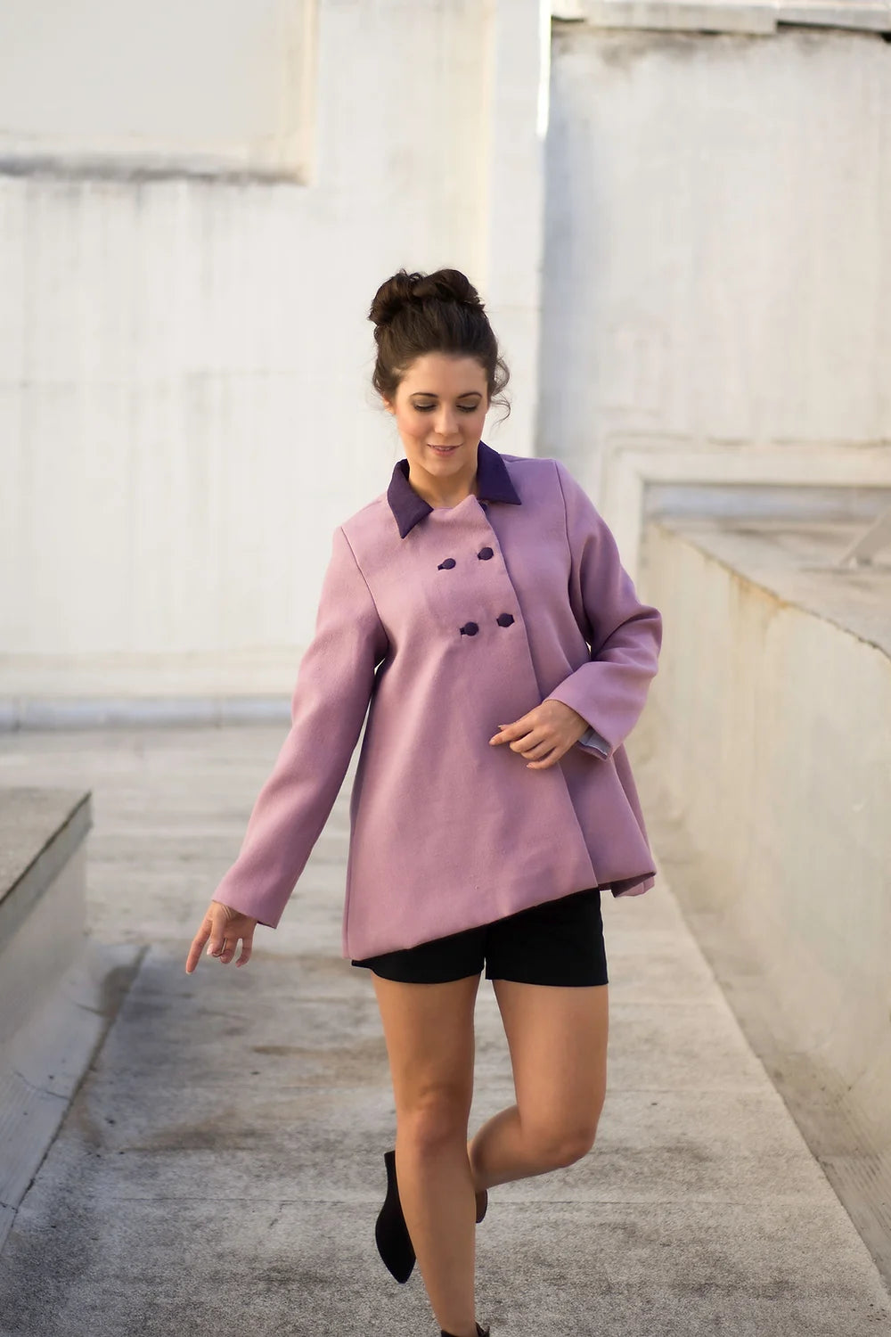 Brilliant Lavender Swing coat