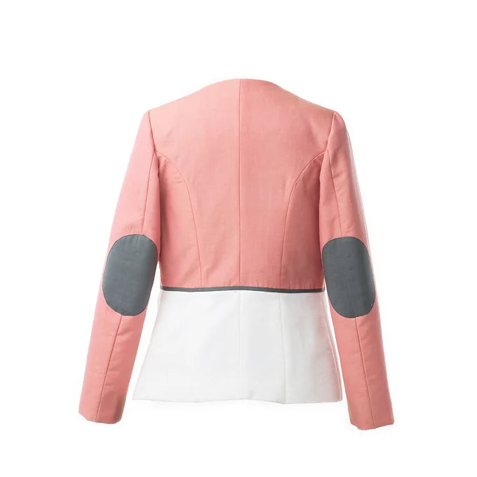 Carmine Pink Jacket with yoke