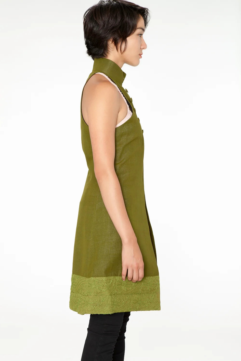 Olive Green Halter Coat