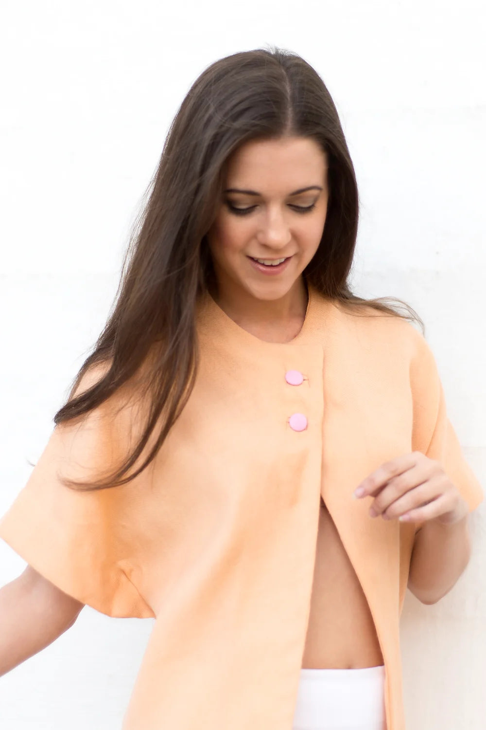 Peach Wool Cover-up
