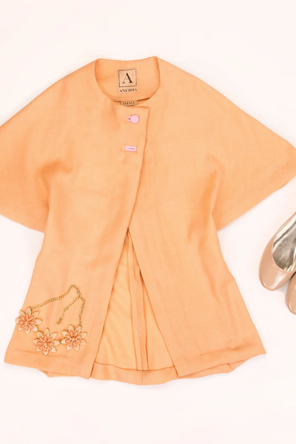 Peach Wool Cover-up
