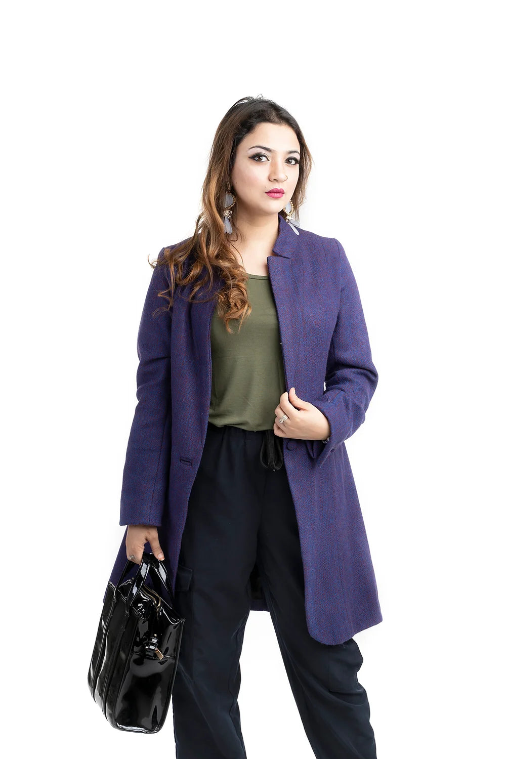 Purple Tweed blazer