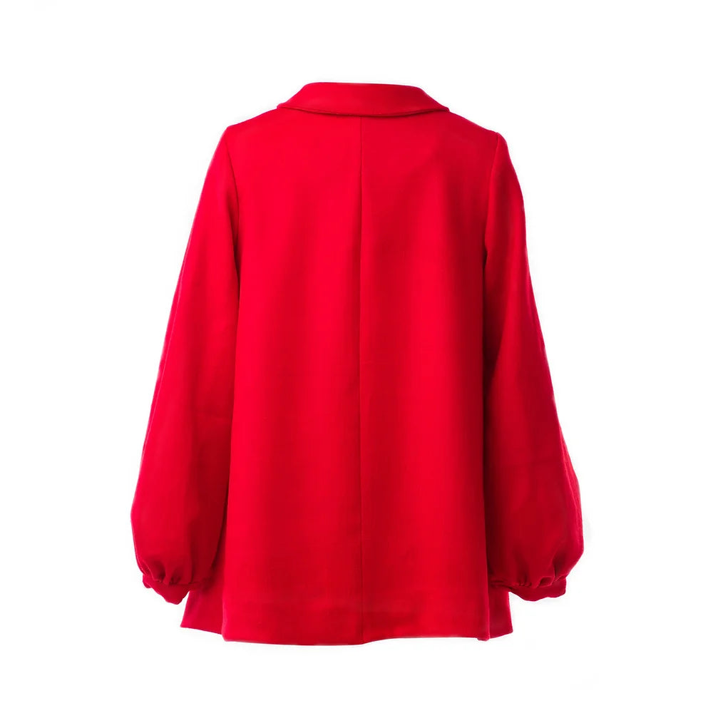 Red Swing Coat with Bow