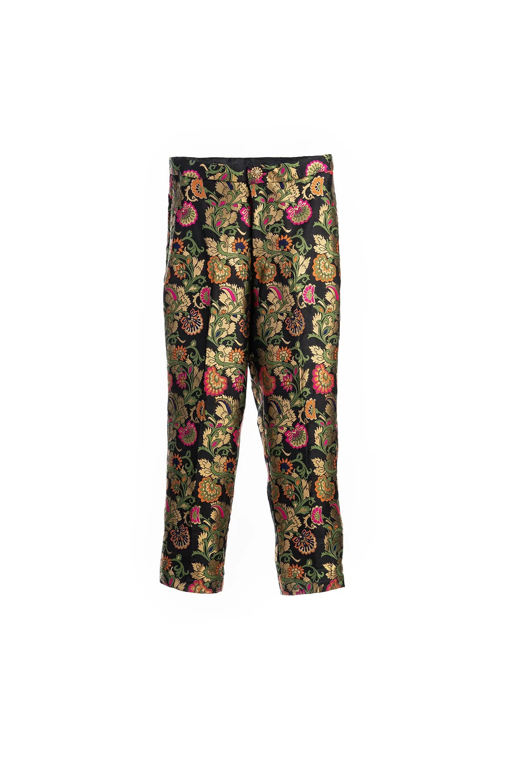 Black Duchess Jacquard Pants