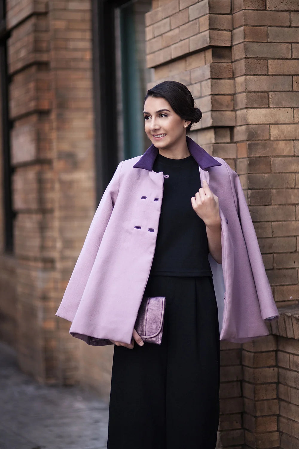 Brilliant Lavender Swing coat