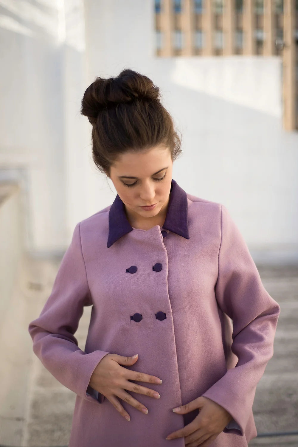 Brilliant Lavender Swing coat