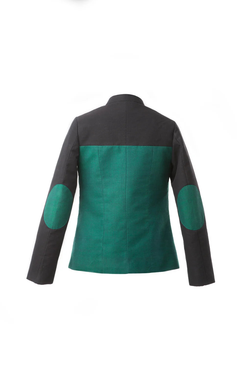 British Racing Green Jacket with Coal Black Yoke and Sleeves