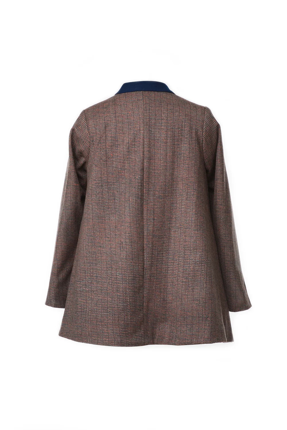 Cadet Gray Tweed Swing Coat