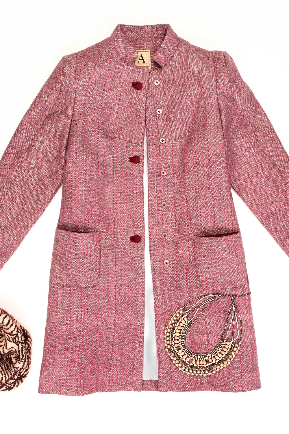 Crimson Tweed Coat