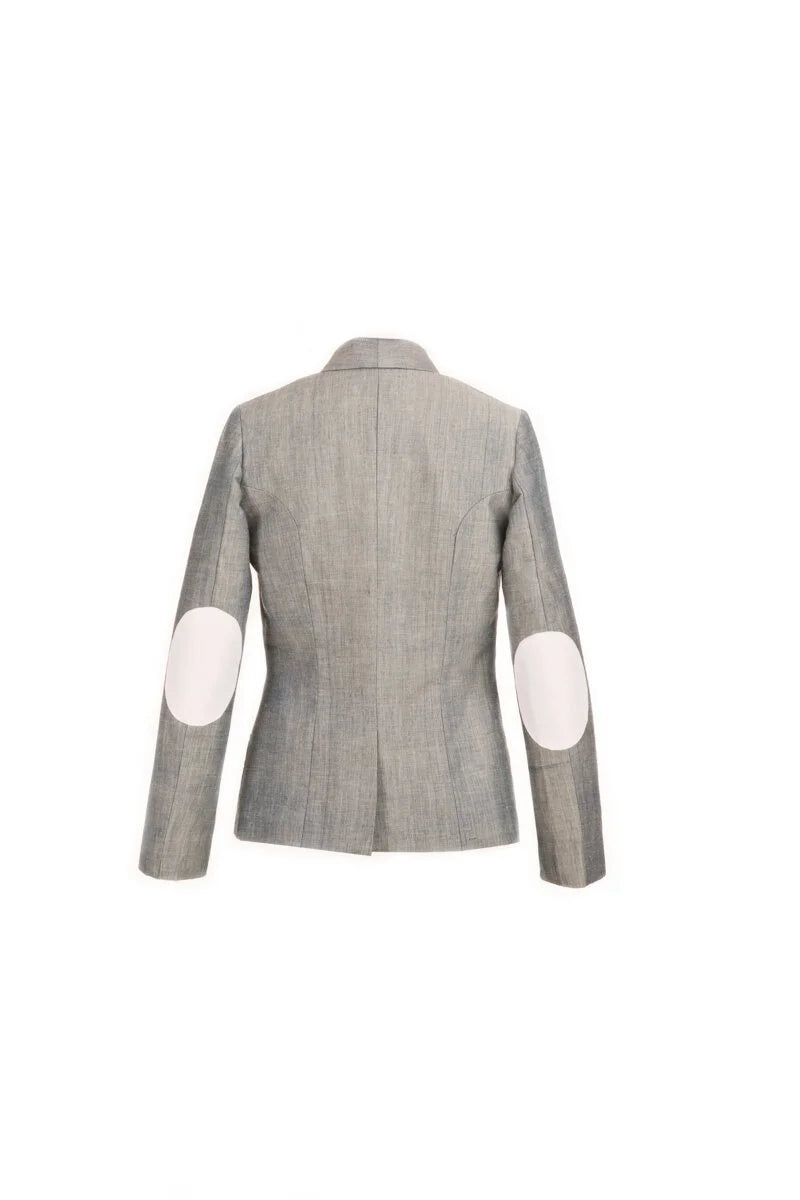 Grey textured blazer