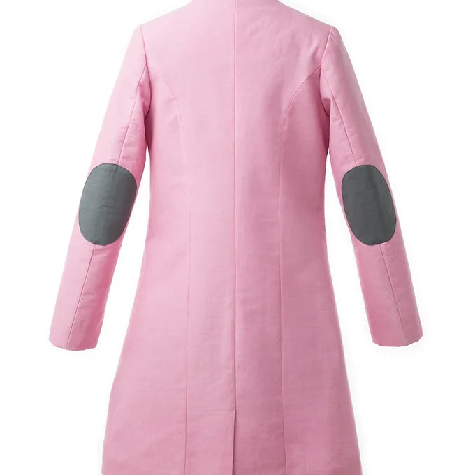 Lavender coat with patch pockets