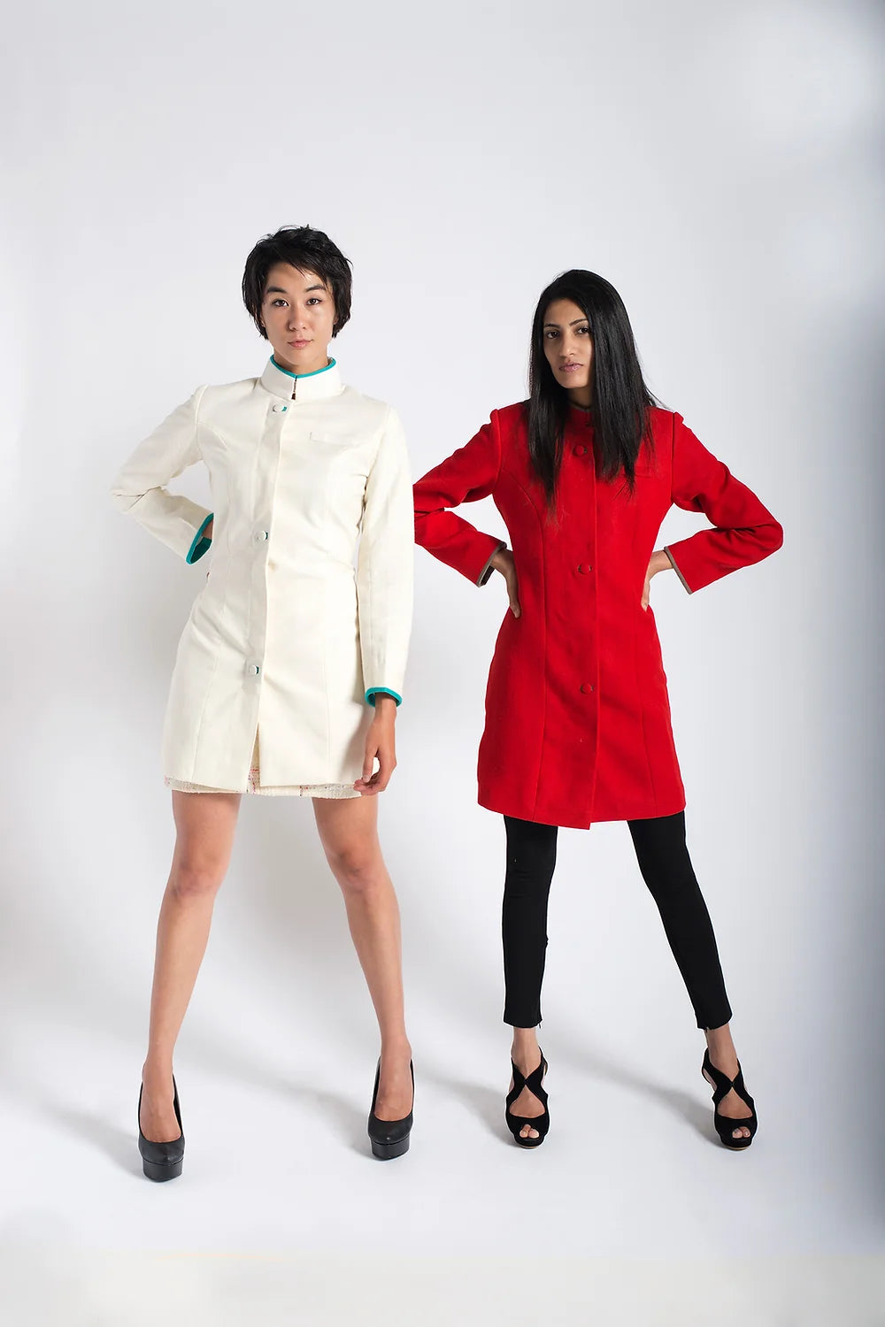 London red wool coat