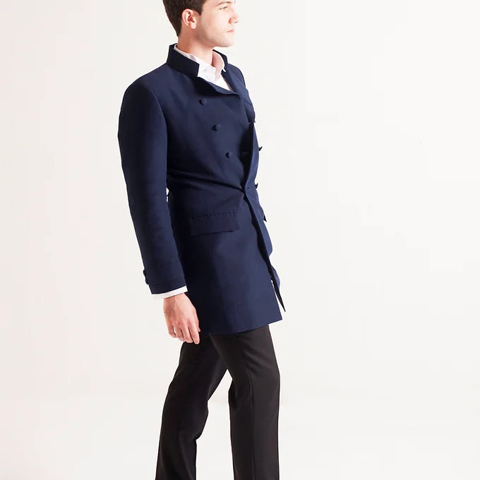 Navy Cotton Coat