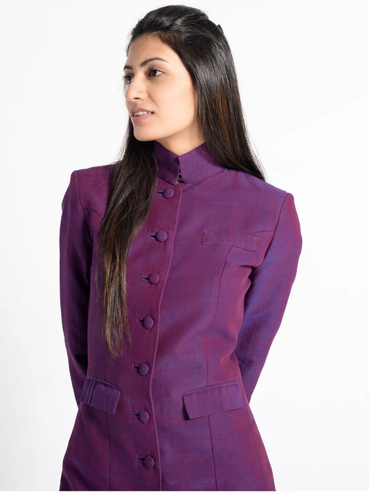 Plum coat