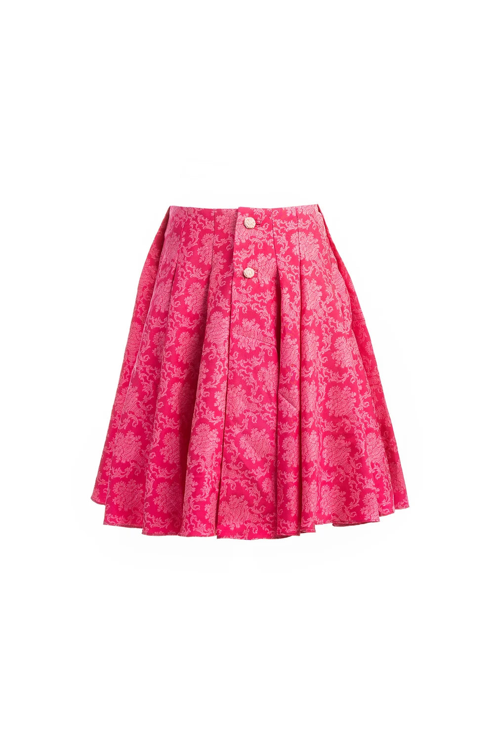 Vintage Pink Jacquard Skirt